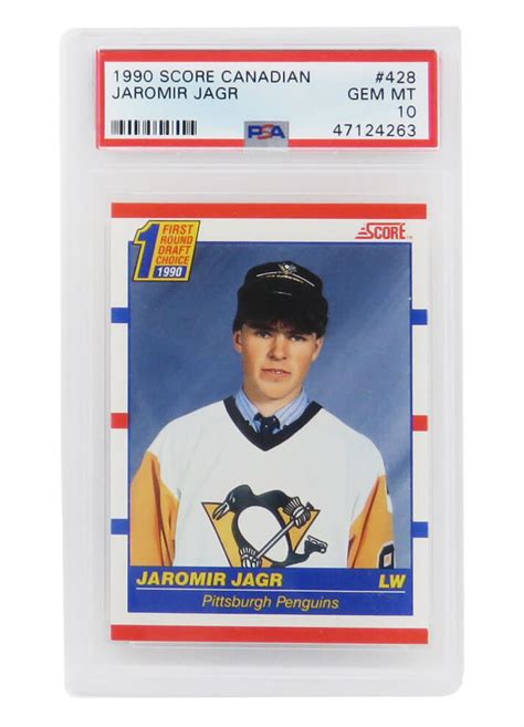 jaromir jagr rookie card 1990